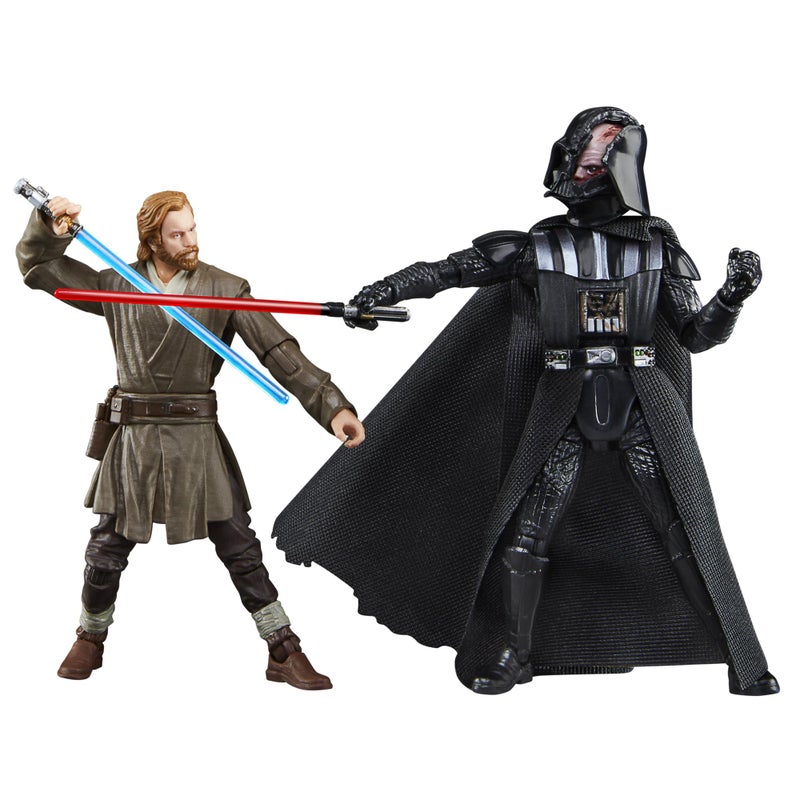 STAR WARS The Vintage Collection Obi-Wan Kenobi (Showdown) & Darth Vader (Showdown), Obi-Wan Kenobi 3.75” Action Figures 2-Pack - Image 1