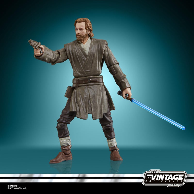 STAR WARS The Vintage Collection Obi-Wan Kenobi (Showdown) & Darth Vader (Showdown), Obi-Wan Kenobi 3.75” Action Figures 2-Pack - Image 5