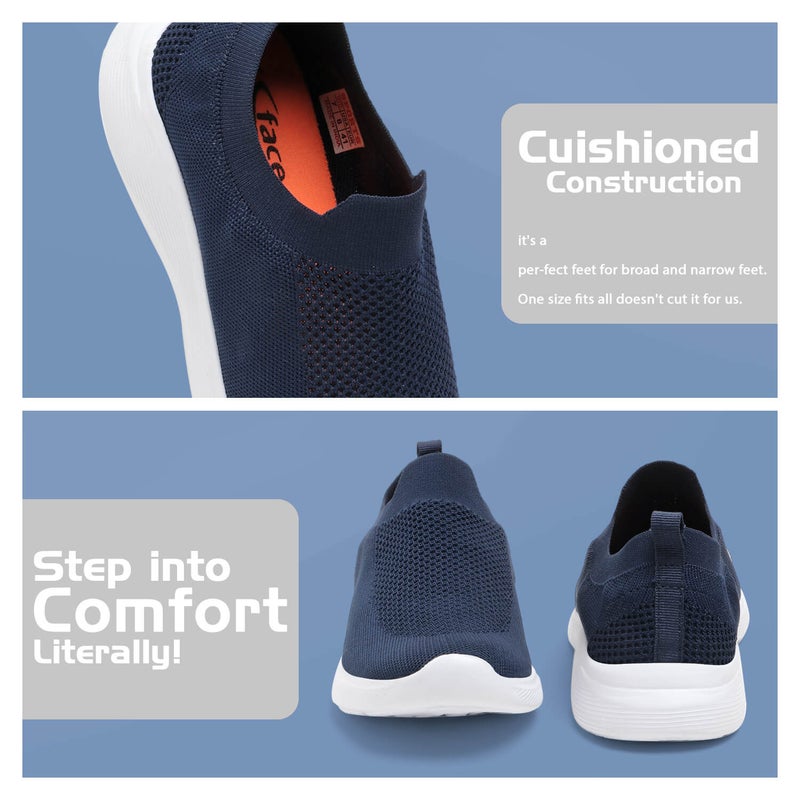 Face أحذية رياضية بحرية للرجال - Image 2