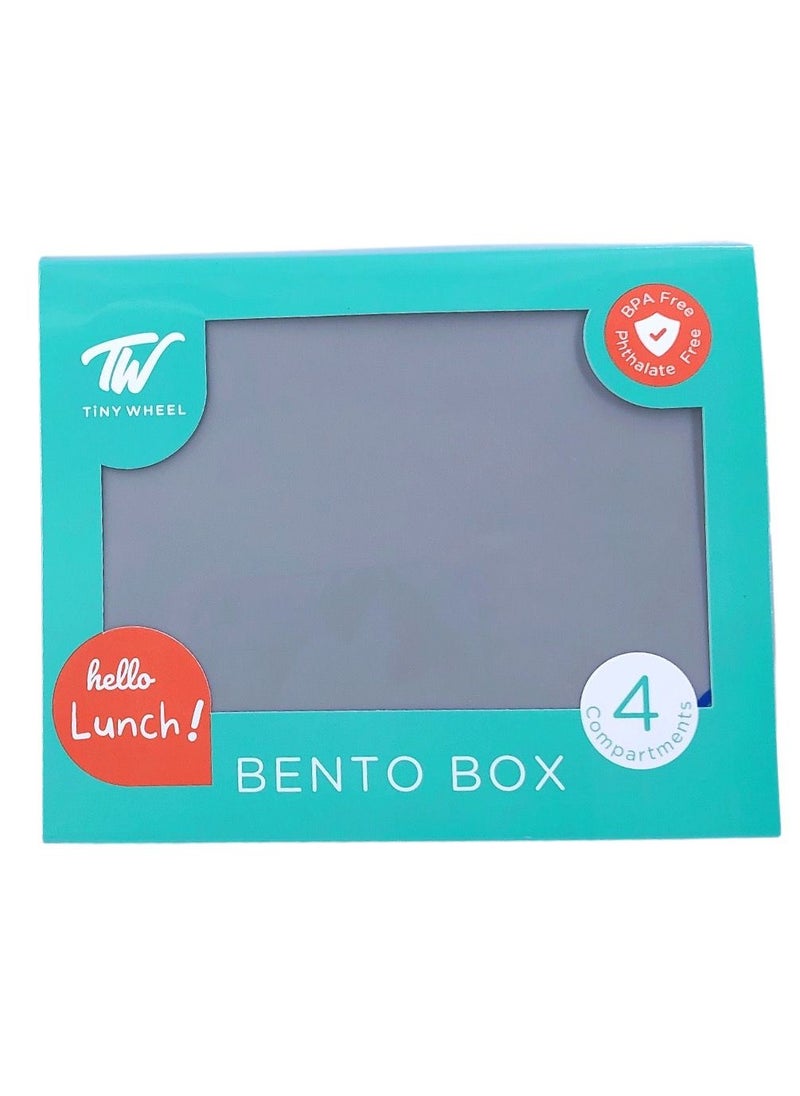 TINY WHEEL - TW Bento Lunch Box Grey 4 Compartments - Image 1