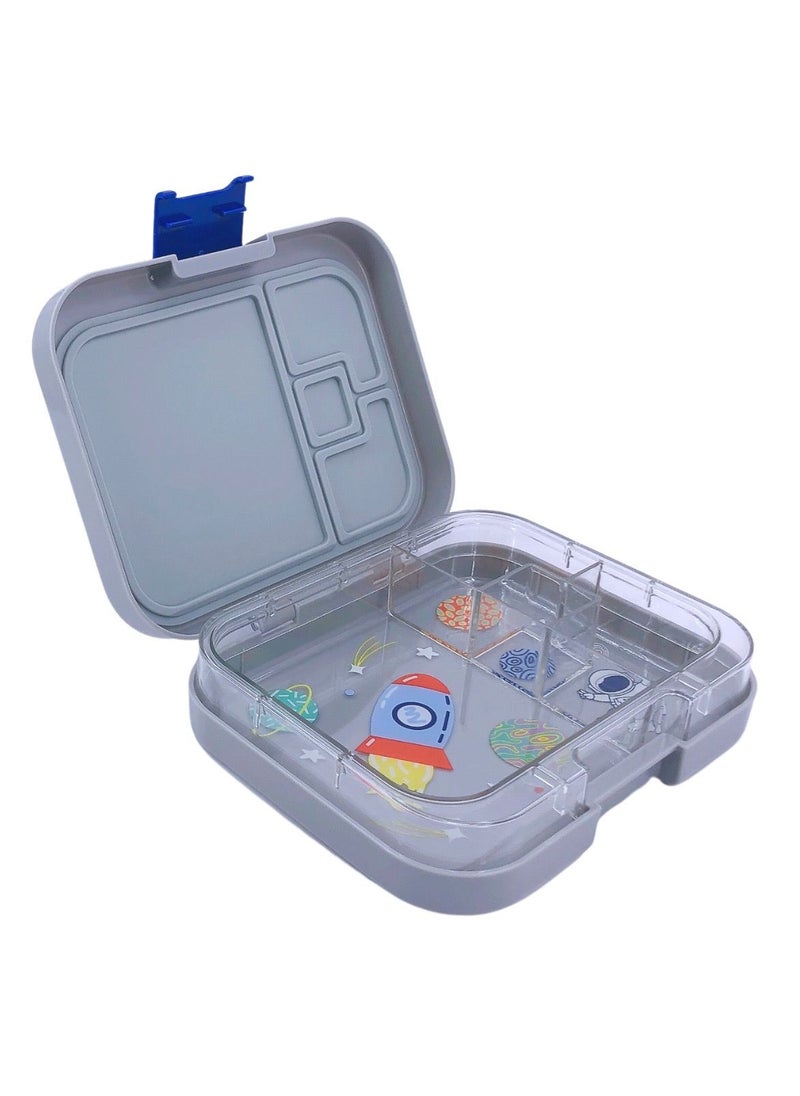 TINY WHEEL - TW Bento Lunch Box Grey 4 Compartments - Image 1