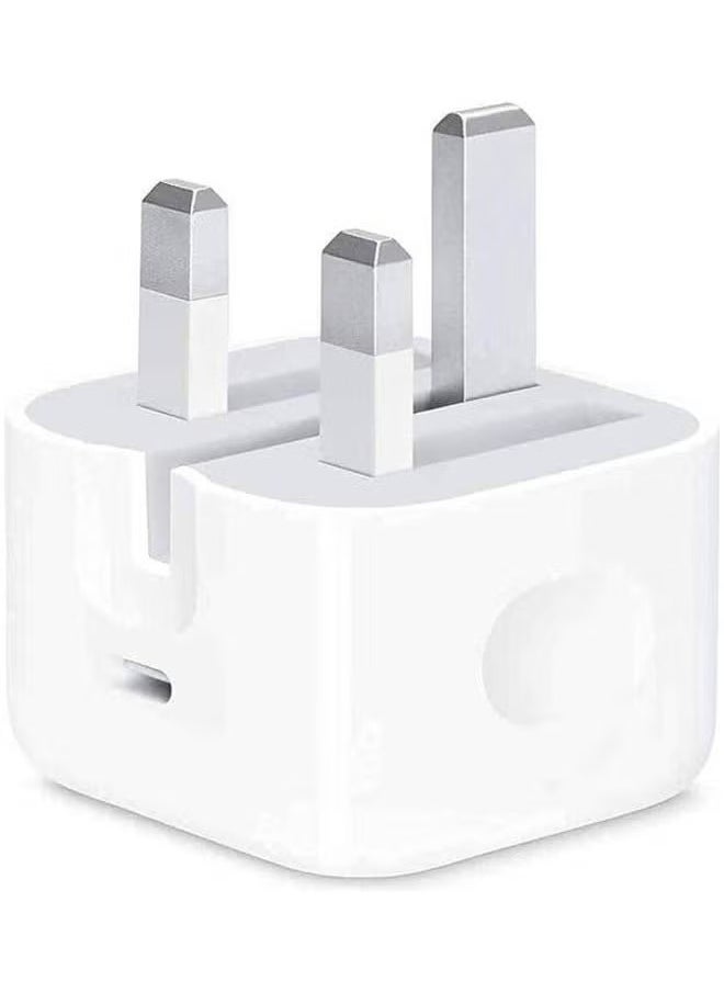 Generic - 20W USB Type C iPhone Charger with Lightning Cable for iPhone 12 / iPhone 12 Pro Max / 12 Mini - White - Image 1