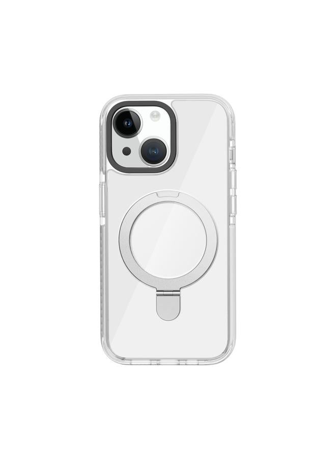 S-TOP Case For iPhone 15 Kingsteel Wolf MagSafe Holder Transparent Phone Case - Image 2