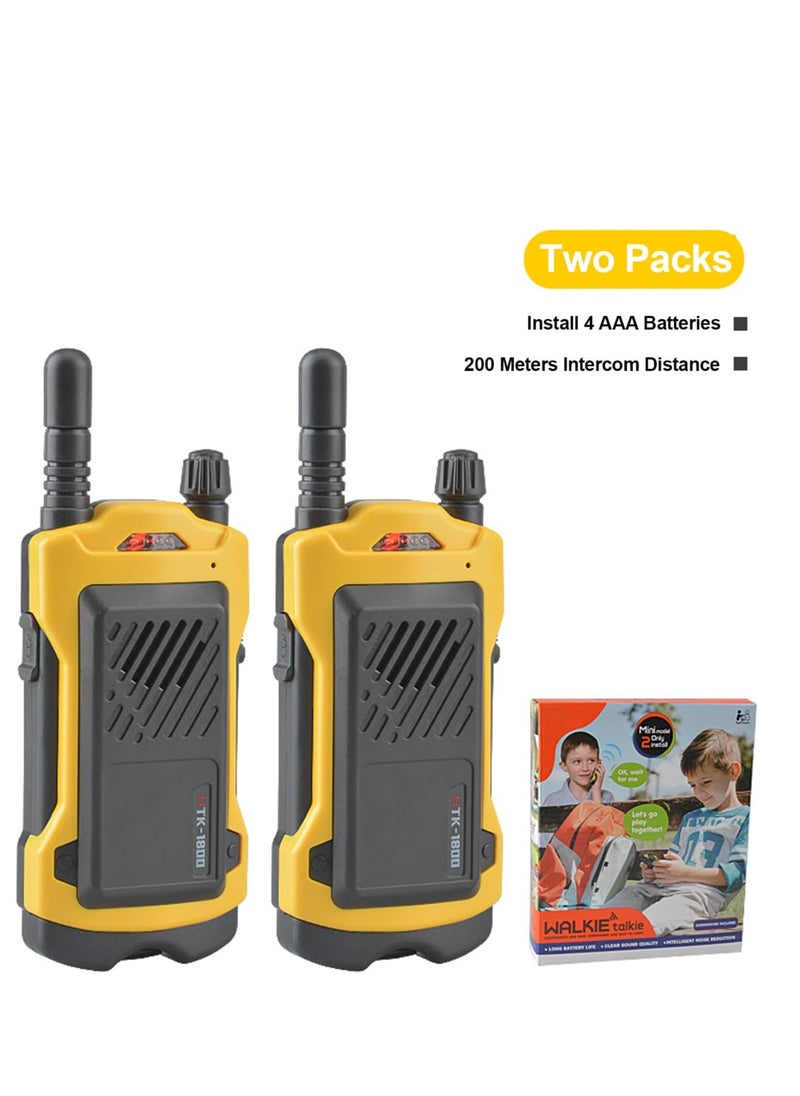 Generic - 2 Pieces Walkie Talkies for Kids with 200 Meters Range, 200 Meters Range Radio Toys for Outdoor, Camping, Hiking Toys for Kids - Image 1