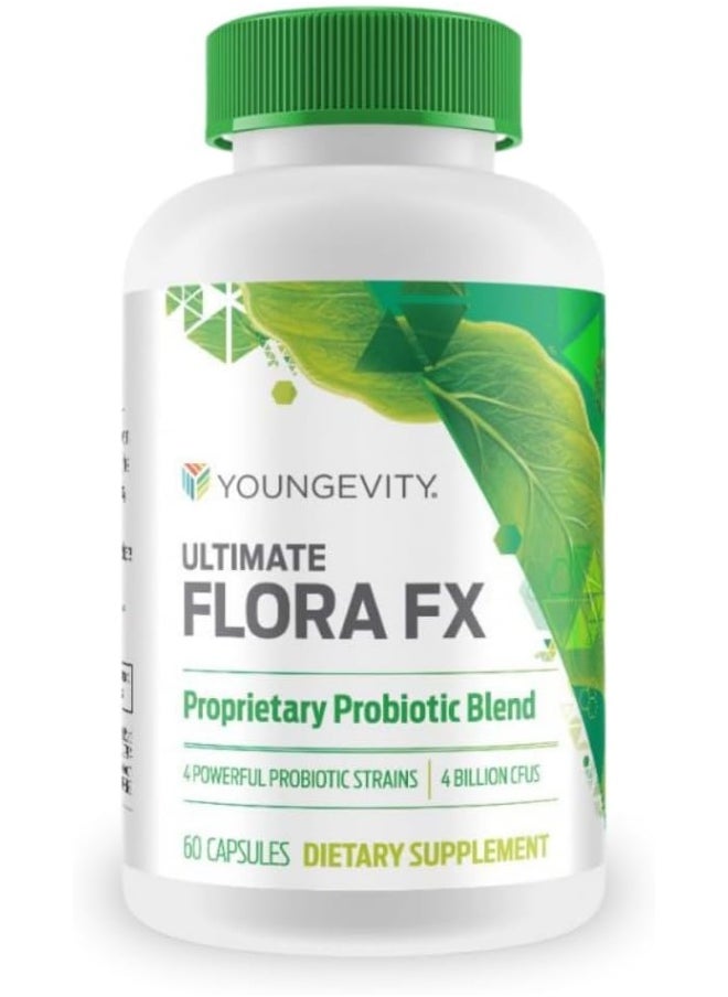 youngevity Flora Fx Pre & Pro Biotic - 60 Capsules  - Image 1