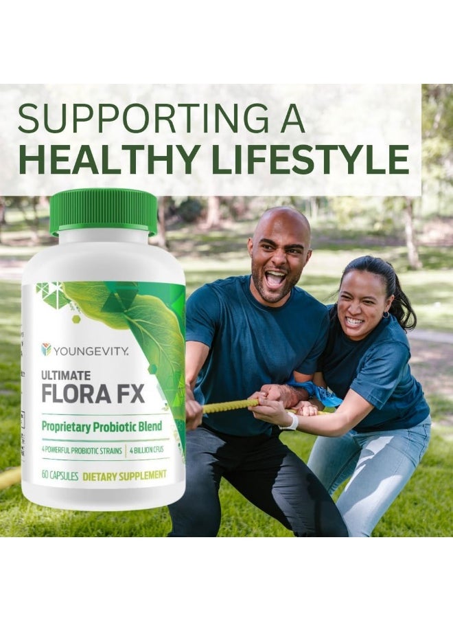 youngevity Flora Fx Pre & Pro Biotic - 60 Capsules  - Image 5