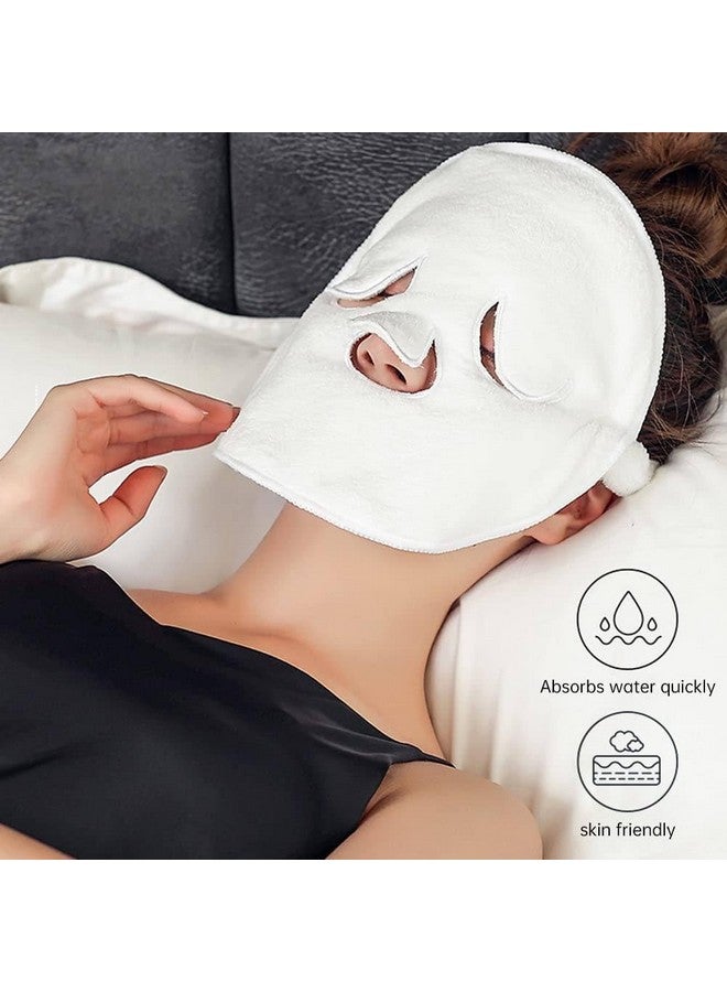 ATETO Facial Hot And Cold Compress Soft Mask Face Steaming Absorbent Moisturizing Wet Facial Steamer Towel Mask Thickened Coral Face Towel Weave Soft Fit Facial. (pack of 1) - Image 3
