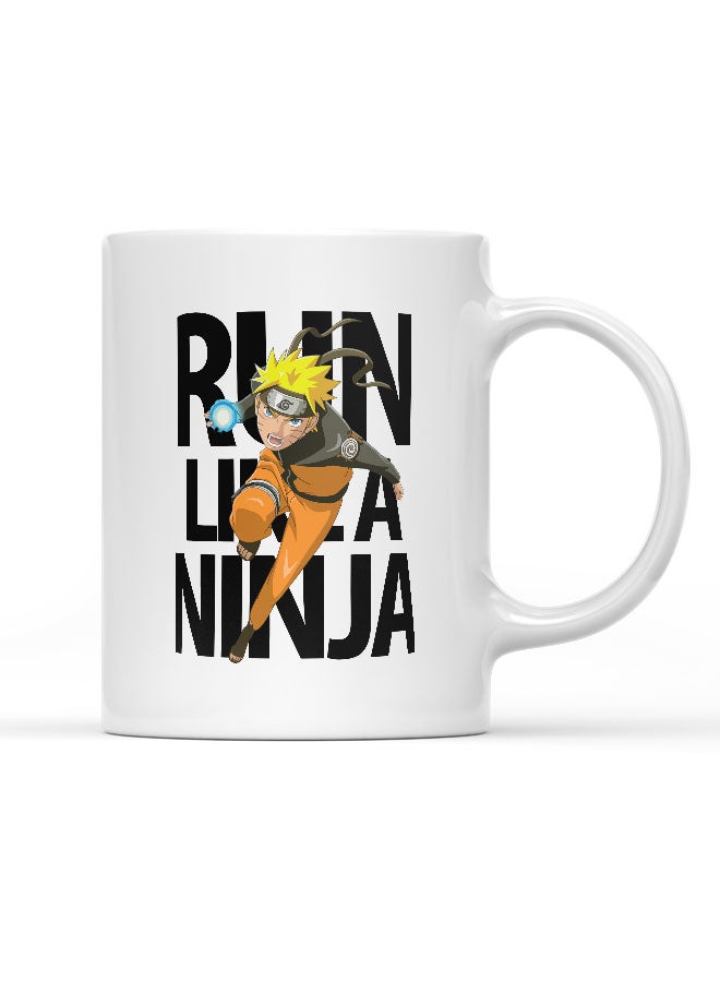 LIT Naruto Mug Naruto Mug for Coffee Shippuden Gift Mug Run Like a Ninja Manga Fan Gift-Ninja Training - Image 1
