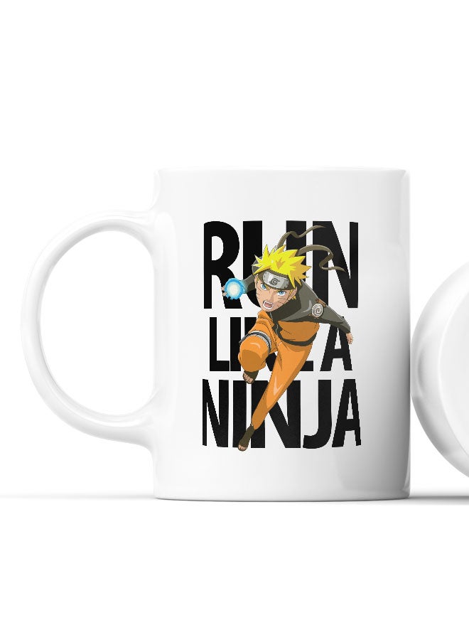 LIT Naruto Mug Naruto Mug for Coffee Shippuden Gift Mug Run Like a Ninja Manga Fan Gift-Ninja Training - Image 2