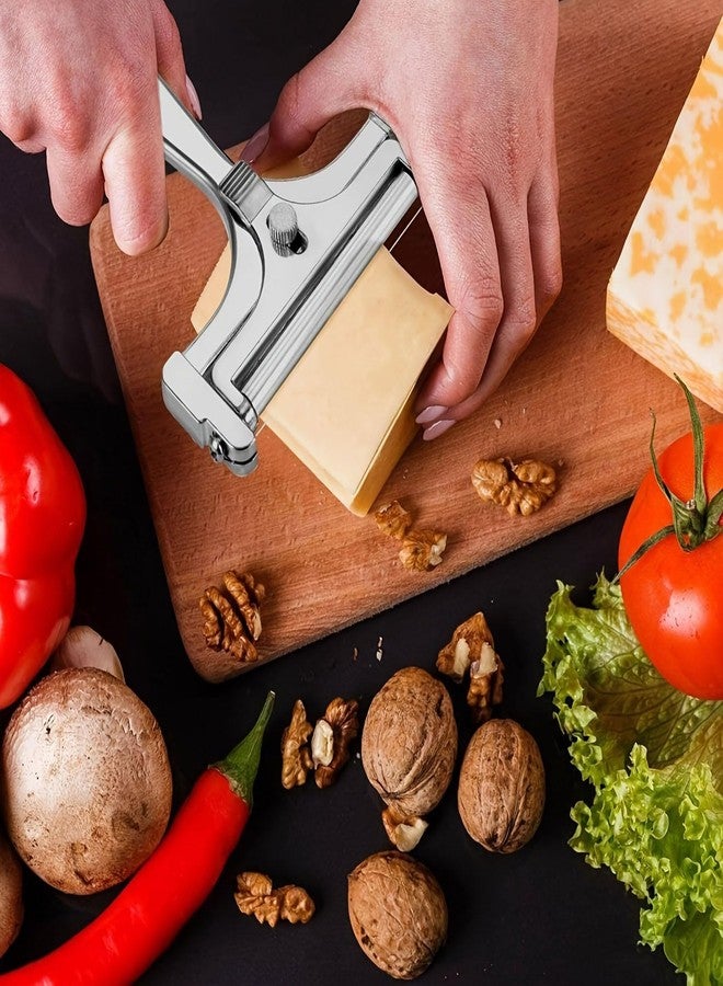 XINJIDUO Multifunctional Cheese Slicer & Tongs Set Stainless Steel Cutter for Cheddar, Gruyere, Mozzarella & Butter Colorful Silicone Kids Tongs (5-Inch), Perfect for Ice, Fruit, Snacks & More - Image 5
