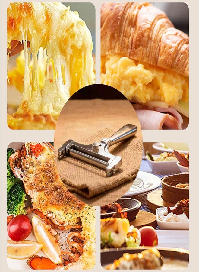 XINJIDUO Multifunctional Cheese Slicer & Tongs Set Stainless Steel Cutter for Cheddar, Gruyere, Mozzarella & Butter Colorful Silicone Kids Tongs (5-Inch), Perfect for Ice, Fruit, Snacks & More - Image 3