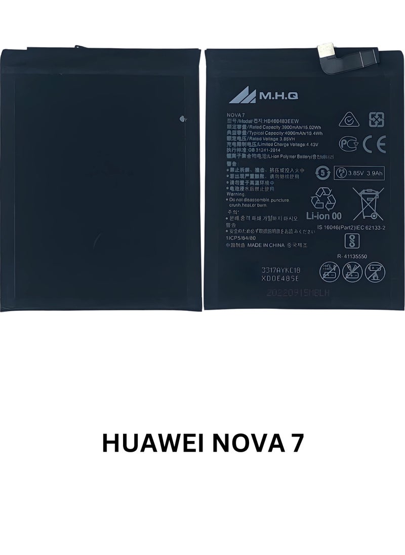 M.H.Q HUAWEI Nova 3 Mate 10, Mate 10 Pro /P20 Pro AL00 L09 L29 TL00: PAR-LX1, PAR-LX9, PAR-AL00: HB436486ECW Battery High Quality  - Image 3