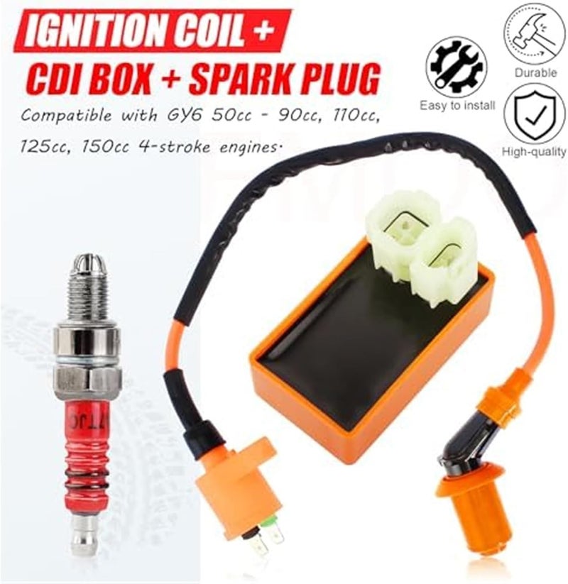 Vuzmode Ignition Coil Spark Plug for Gy6 Engines - Image 4