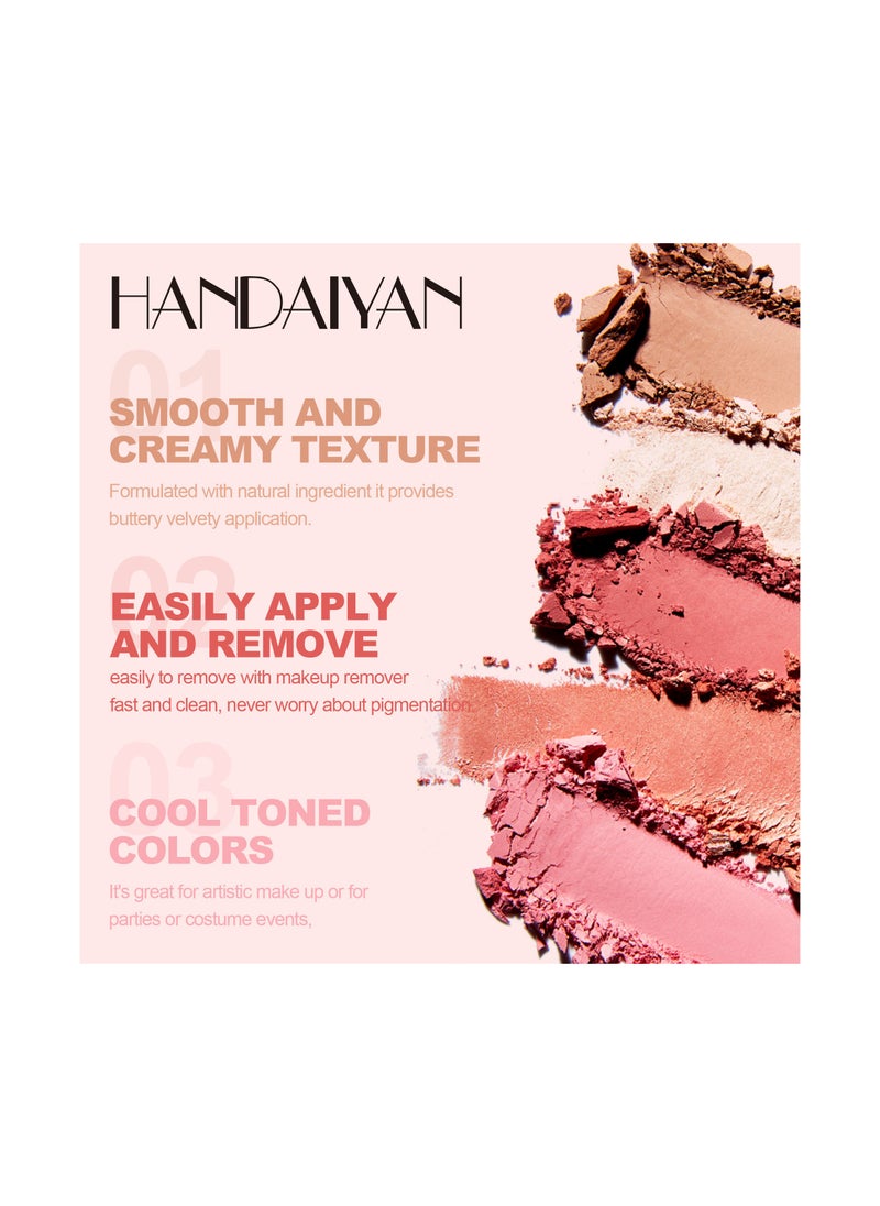 Handaiyan Eyeshadow Palette Professional 12 Color Eye Shadow Matte Shimmer Makeup Pallet Highly Pigmented Colorful Powder Long Lasting Waterproof Eye Shadow  - Image 5