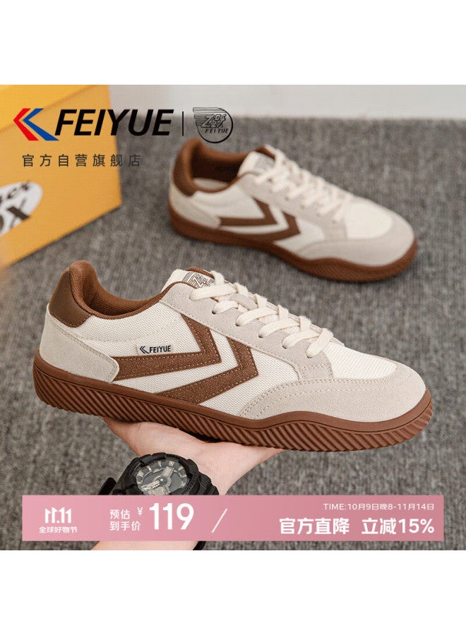 Feiyue Official Men's Shoes, Training Shoes For Men, New Winter Style, Casual Thickened Warm Shoes For Men, Beige/brown, Size 39