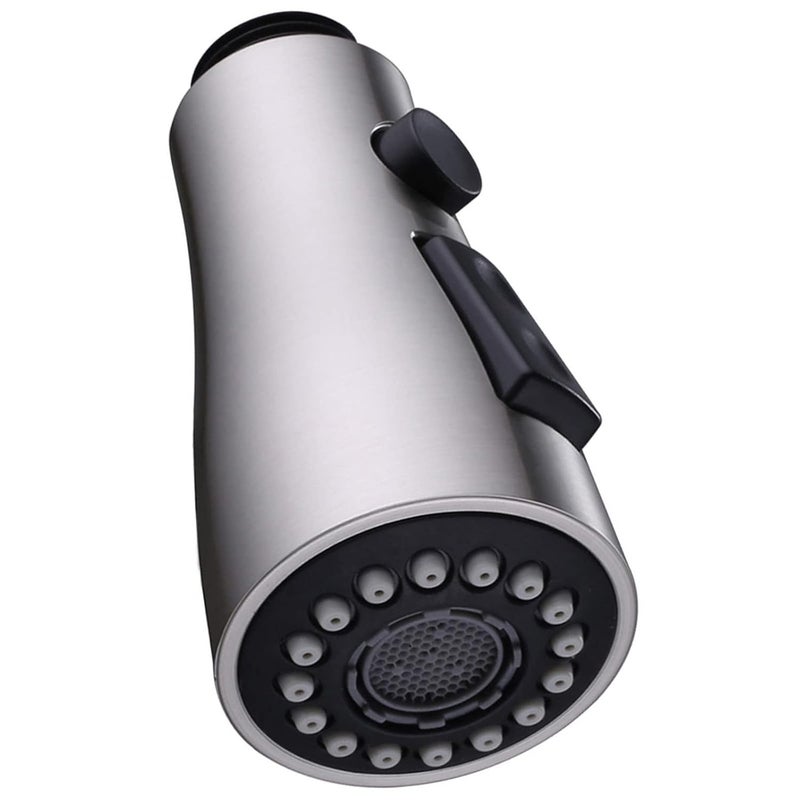 Angle Simple Pull Down Faucet Spray Head Angle Simple Kitchen Sink Faucet Sprayer Head Nozzle Pull Out Hose Sprayer Part Faucet Head Kitchen Tap Sprayer Spout Brushed Nickel - Image 1