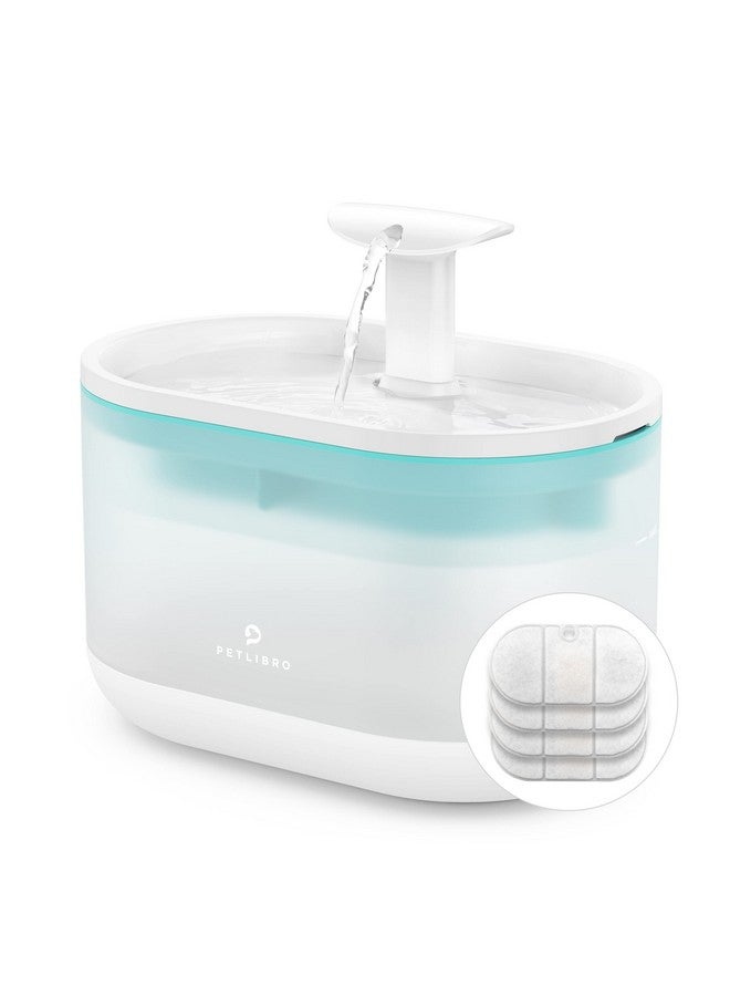 PETLIBRO Cat Water Fountain Ultra Quiet With Two Flow Modes, LargeSize Filter Capsule Pet Water Fountain, 71Oz/2.1L Visible Water Level Dog Water Dispenser For Cats & Dogs  - Image 1