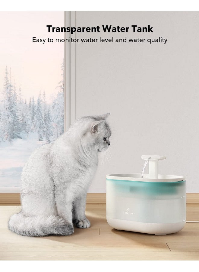 PETLIBRO Cat Water Fountain Ultra Quiet With Two Flow Modes, LargeSize Filter Capsule Pet Water Fountain, 71Oz/2.1L Visible Water Level Dog Water Dispenser For Cats & Dogs  - Image 5