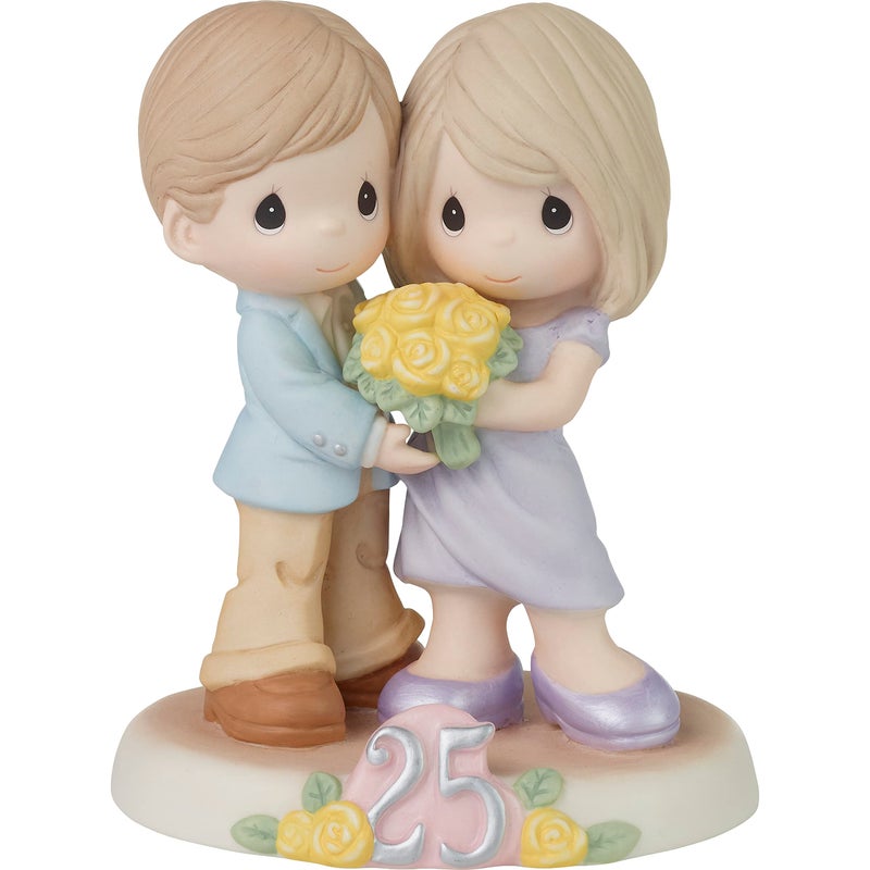 Precious Moments Precious Moments 223017 TwentyFive Happy Years Together Bisque Porcelain Figurine
