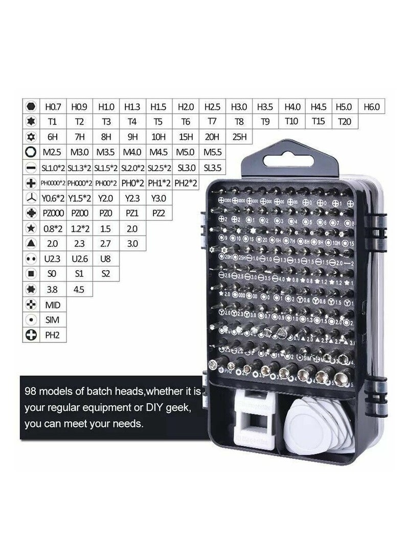 Generic - Screwdriver Precision Set Repair Magnetic Tool Kit Phone Computer Watch-122Pcs Set - Image 1
