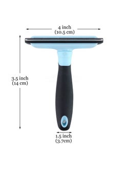 SunGrow SunGrow Dog and Cat Deshedding Brush, Minimizes Shedding, Enhances Coat Health, Gentle on Skin, Suitable for Rabbits & Ferrets, 4" Steel Blade  - Image 4