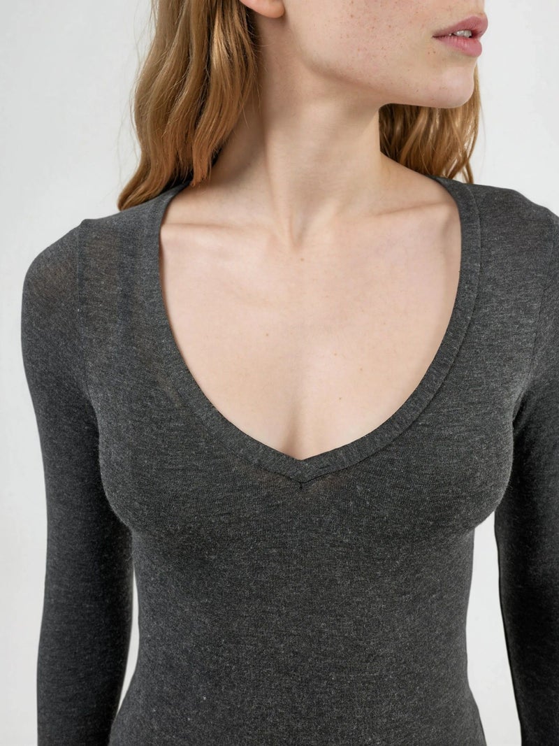 BUSEM V-neck Long Sleeve Blouse - Image 4