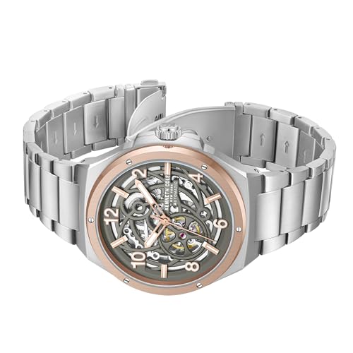 Kenneth Cole Automatic Grey Dial Silver Stainless Steel Strap Watch for Men - KCWGY0046303MN - Image 5