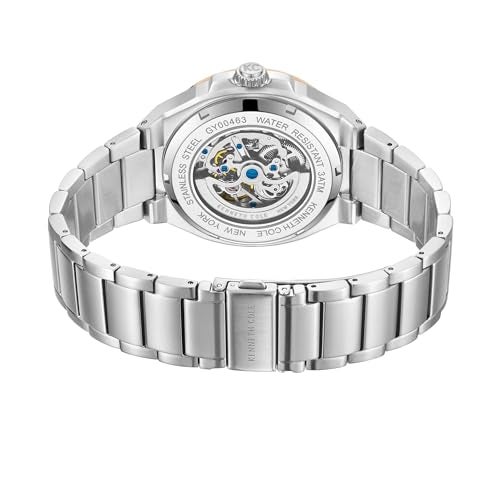Kenneth Cole Automatic Grey Dial Silver Stainless Steel Strap Watch for Men - KCWGY0046303MN - Image 4