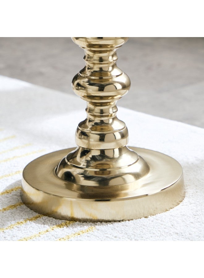 Home Box Charles Marble Top Accent Table 60 x 40 x 40 cm - Image 4