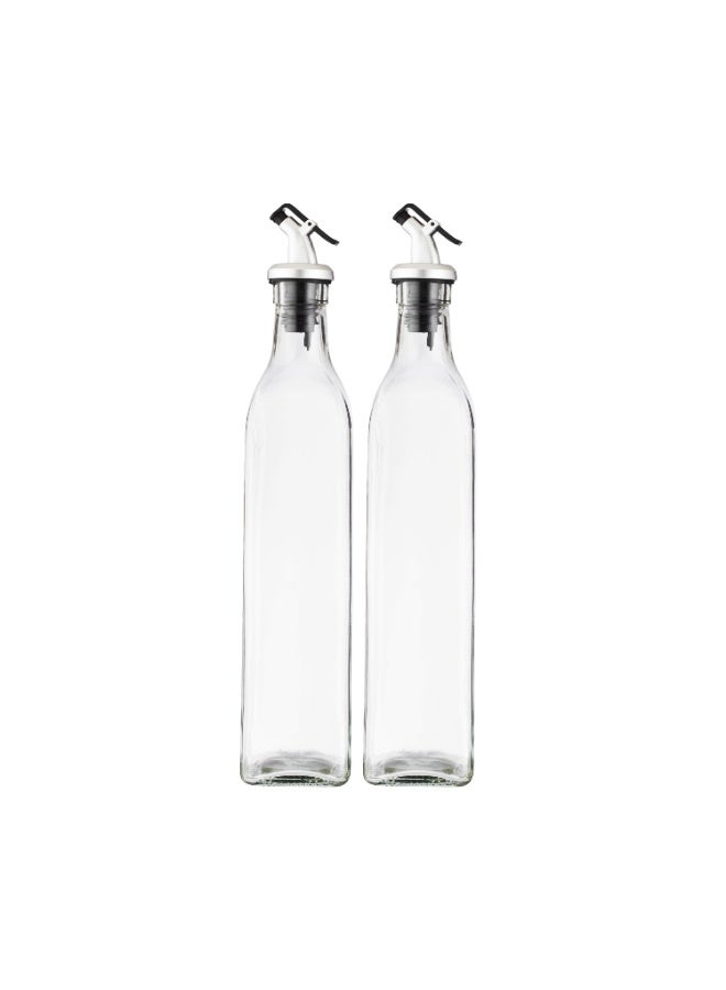 Shengya 🫒 Set of 2 Glass Oil and Vinegar Dispensers – Precise Pouring and Easy Control for the Kitchen - Image 4