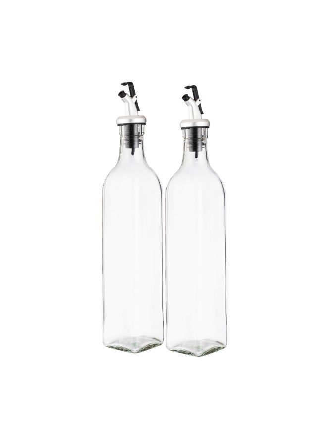 Shengya 🫒 Set of 2 Glass Oil and Vinegar Dispensers – Precise Pouring and Easy Control for the Kitchen - Image 5