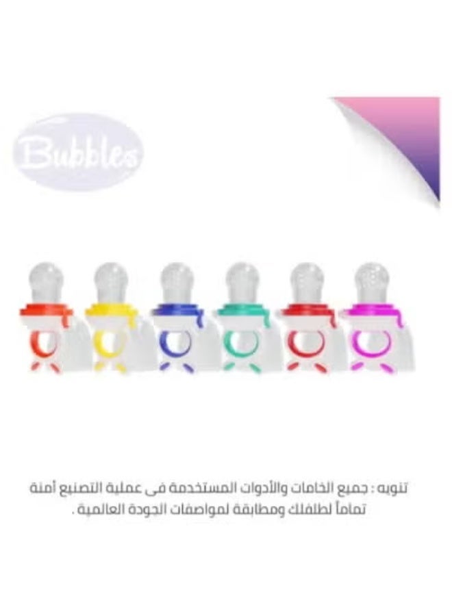 بابلز عضاضة أطفال سيليكون على شكل فواكه - لتهدئة وتخفيف ألم اللثة، خالية من BPA - أزرق - Image 4