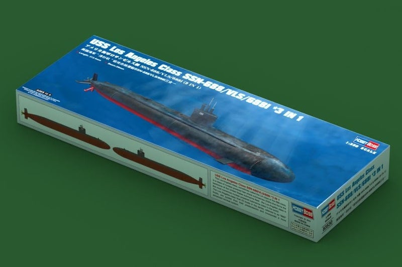 Hobby Boss USS Los Angeles Class SSN-688/VLS/688I 3-in-1 Boat Model Building Kit - Image 2