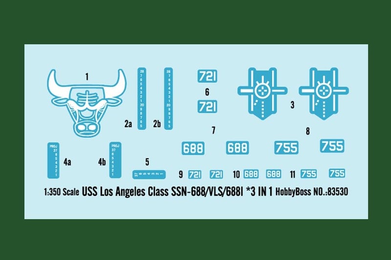 Hobby Boss USS Los Angeles Class SSN-688/VLS/688I 3-in-1 Boat Model Building Kit - Image 3