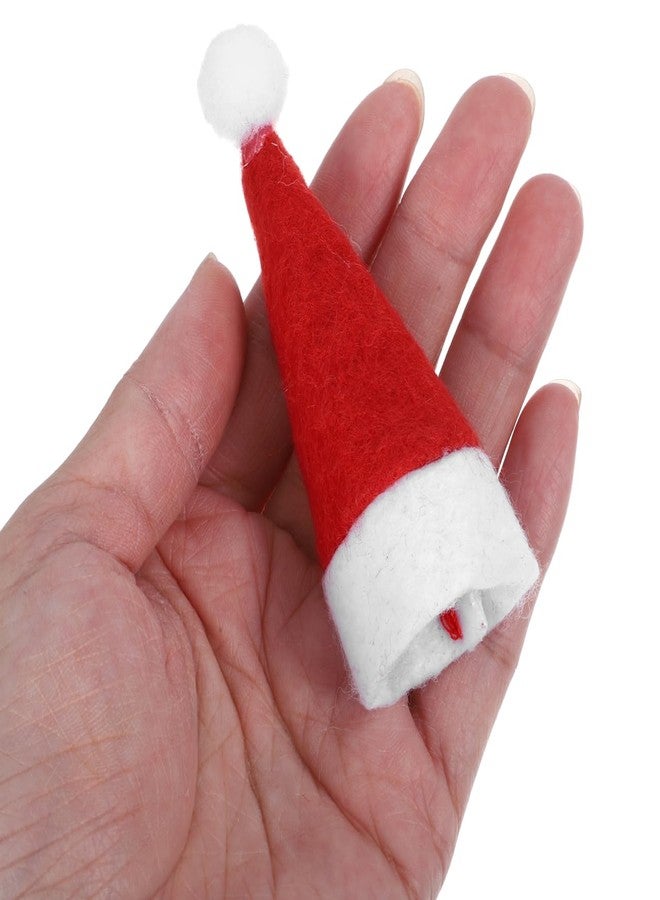 أموسفون مجموعة أموسفن المكونة من 48 قطعة من قبعات عيد الميلاد الصغيرة، وأغطية المصاصات، وأغطية زجاجات النبيذ، لتزيين المصاصات والحلوى. - Image 4