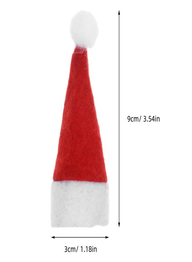 أموسفون مجموعة أموسفن المكونة من 48 قطعة من قبعات عيد الميلاد الصغيرة، وأغطية المصاصات، وأغطية زجاجات النبيذ، لتزيين المصاصات والحلوى. - Image 3