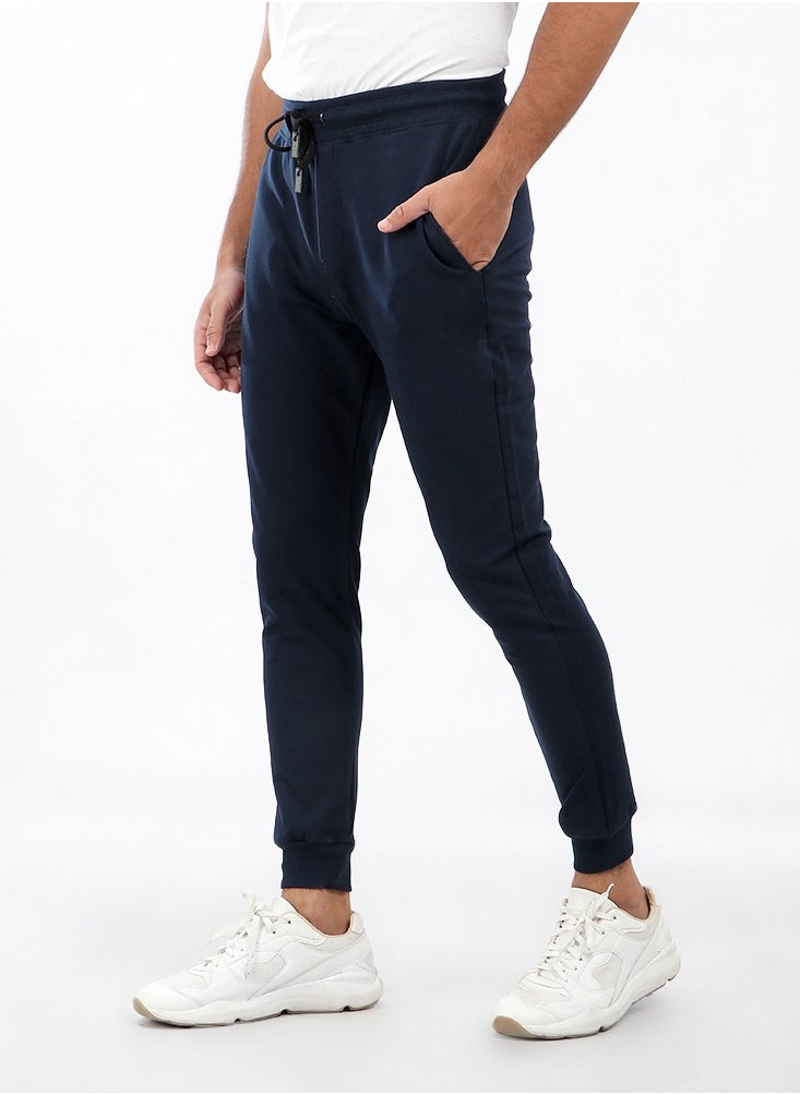 Mesery - Slim Fit Sweatpants For Men - Navy - Image 1
