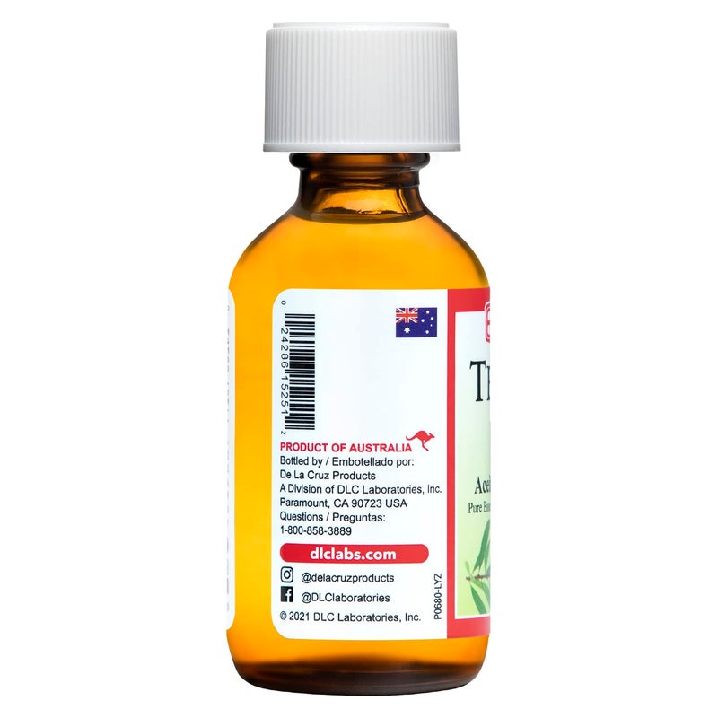 De La Cruz 100% Pure Australian Tea Tree Essential Oil - Steam Distilled for Aromatherapy - 1 FL OZ (3 Bottles) - Image 3