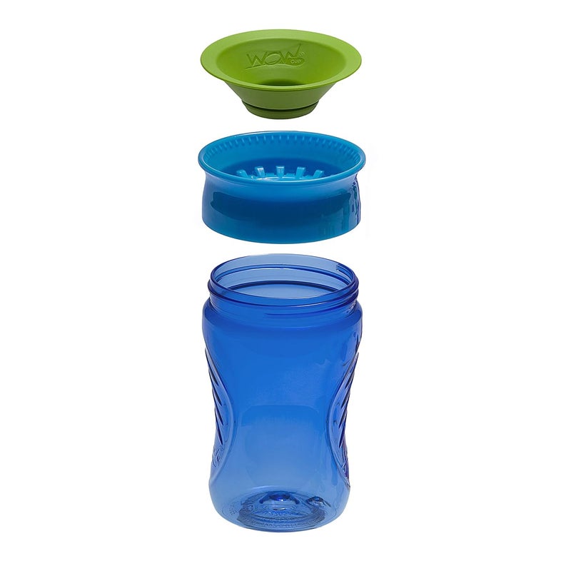 WOW GEAR Wow Cup for Kids 360 Sippy Cup 10 oz 2 Pack  BlueGreen - Image 4