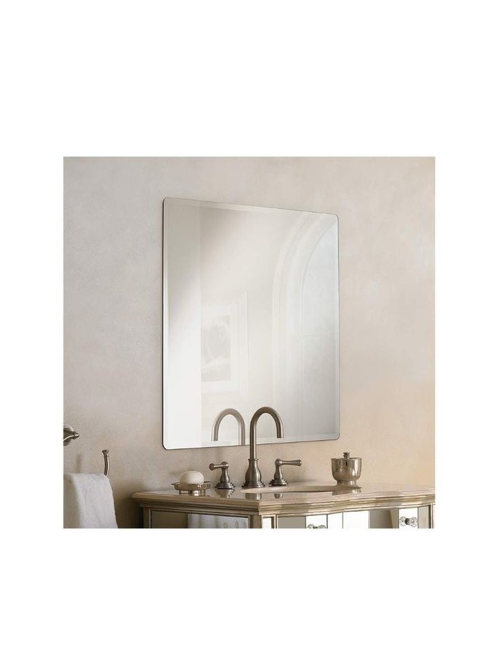 Generic - Mirror 6mm thickness beveled edge size 50cm*50cm very good for small bathroom or guest bathroom - Image 1