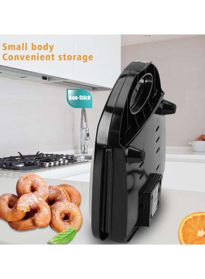 Electric Donut Maker Machine 6-Slot Non Stick Donut Press 750W Fast Heating, Easy to Clean, Compact Design Home Baking Donut Maker for Mini Doughnuts, Breakfast Treats & Desserts - Image 4
