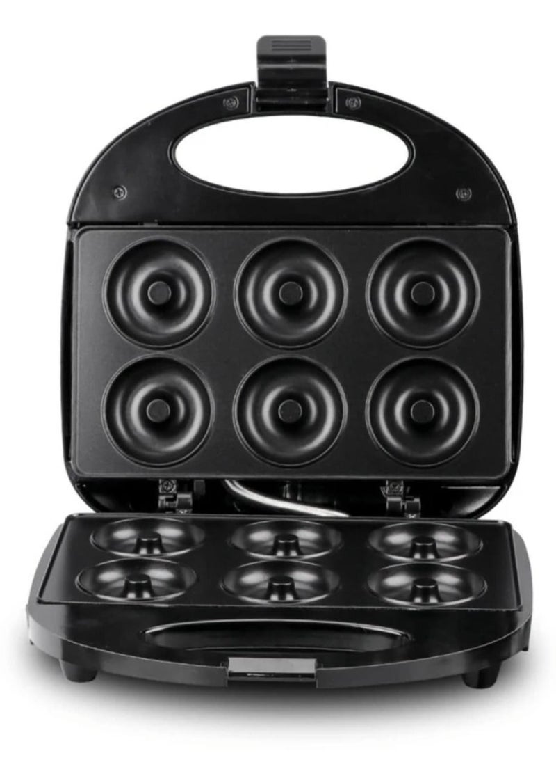Electric Donut Maker Machine 6-Slot Non Stick Donut Press 750W Fast Heating, Easy to Clean, Compact Design Home Baking Donut Maker for Mini Doughnuts, Breakfast Treats & Desserts - Image 5