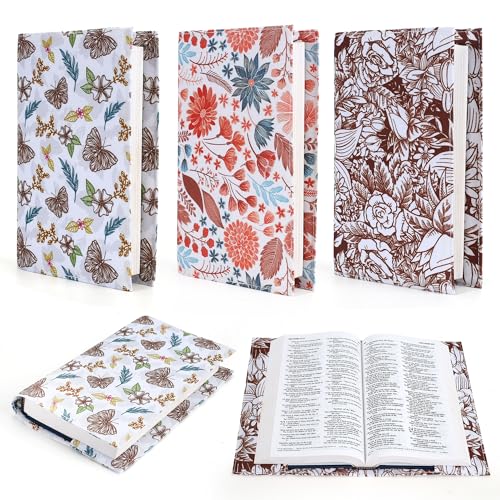 Gientten Bible Slipcover, Bible Book Cover for Women, Protective Slipcover, Floral Printing Book Cover Hardback for Hardcover,Using for Study in Prayer Journal (Floral, M) - Image 5