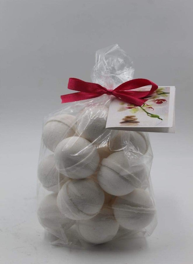 Spa Pure Vanilla Lace Bath Bombs: USA Made with Shea, Mango and Cocoa Butter, Ultra Moisturizing, Great for Dry Skin, All Skin Types (14 Count) Pack of 1 - Image 1