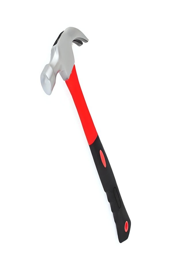DeoDap Claw Hammer - Carbon Steel Shaft, 27 cm Fibreglass Handle - 350g Forged Steel Head, Flat Head & Nail Puller, Magnetic Tip for Easy Use - Carpenter, Home Repair, Woodwork, DIY Tool (Pack of 1) - Image 1