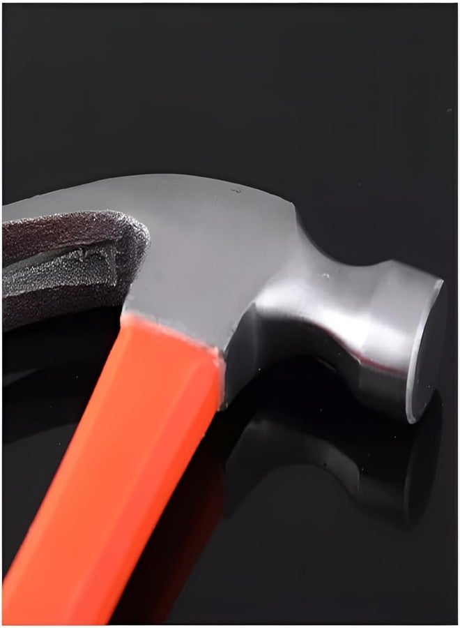 DeoDap Claw Hammer - Carbon Steel Shaft, 27 cm Fibreglass Handle - 350g Forged Steel Head, Flat Head & Nail Puller, Magnetic Tip for Easy Use - Carpenter, Home Repair, Woodwork, DIY Tool (Pack of 1) - Image 5