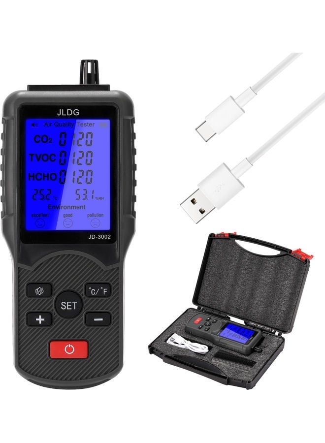 NIBEMINENT Multifunctional Air Quality Meter Multicolor 23.40*4.70*18.00cm - Image 1