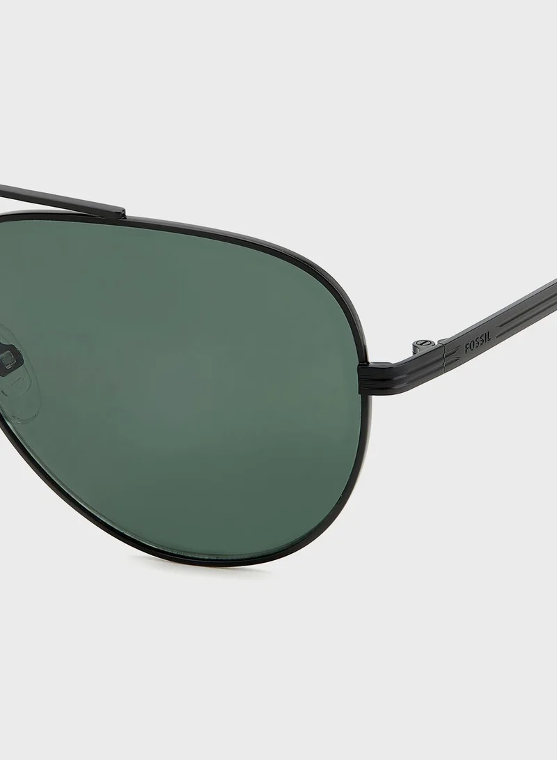 FOSSIL 20563500360Qt Oversize Aviator Sunglasses