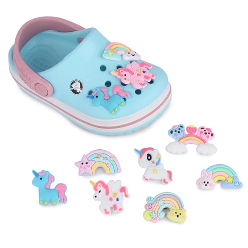 NEOBABY Cute Unicon Pony & Rainbow Silicone, Multi Shoe Charms | Jibbits Charms For Decoration Unique Designs & Compatible With Croc & Clogs (Assorted, Random (Pack Of 12) - Image 2
