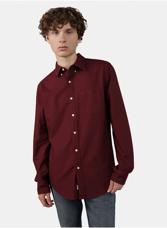 امريكان ايجل AE Slim Fit Everyday Oxford Button-Up Shirt